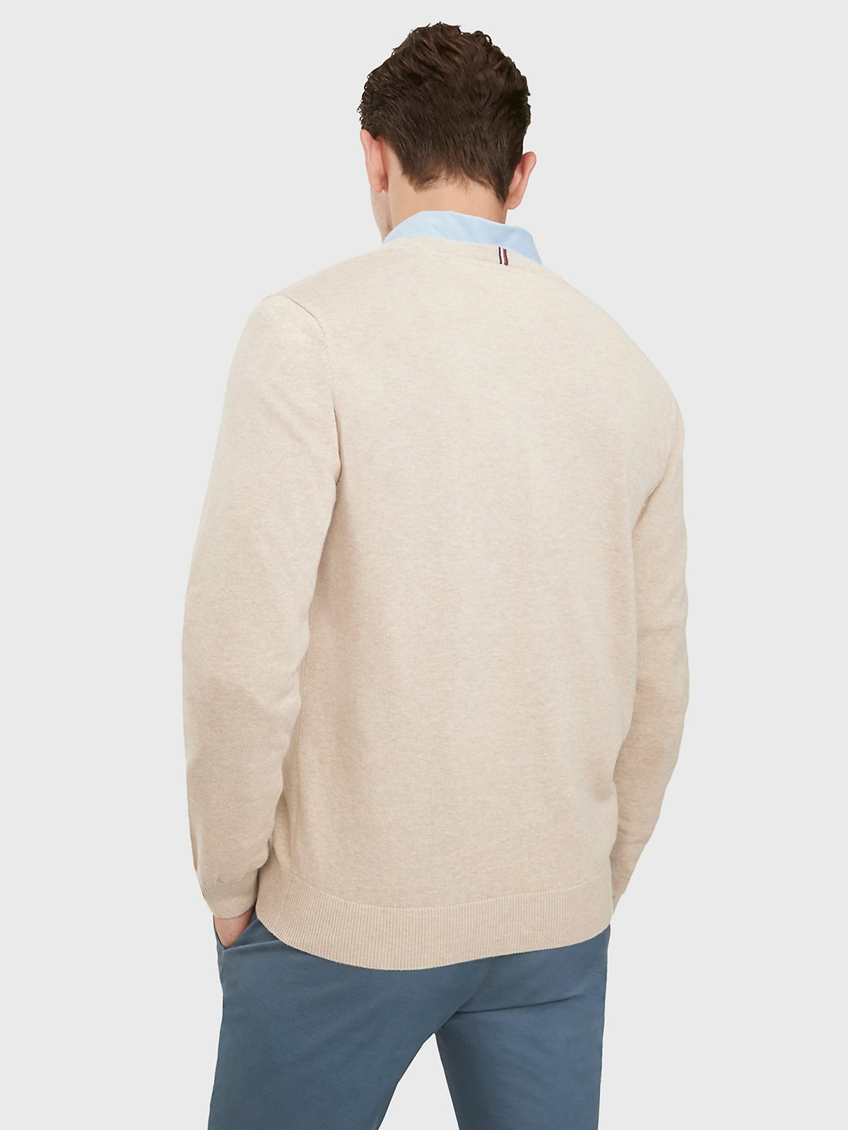Tommy Hilfiger  V Neck jumper Men _ Beige