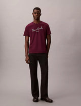 New York Logo Graphic Classic T-Shirt Calvin Klein jeans  regular fit _ Purple