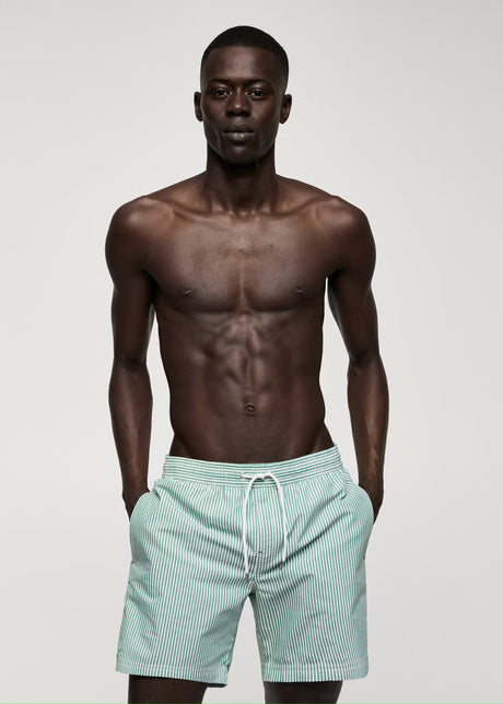MNG striped Swim Trunk