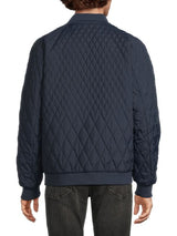 KARL Men’s Quilted Bomber Jacket – Navy Blue