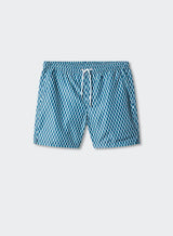 MNG Geometric Print  Swim Trunk