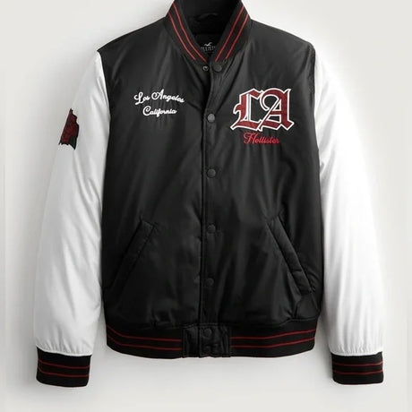 Hollister Fleece Men jacket _ Black*White