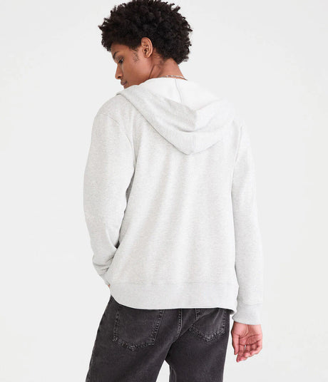 Aéropostale Men’s 87 Zip-Up Hoodie – Light Grey