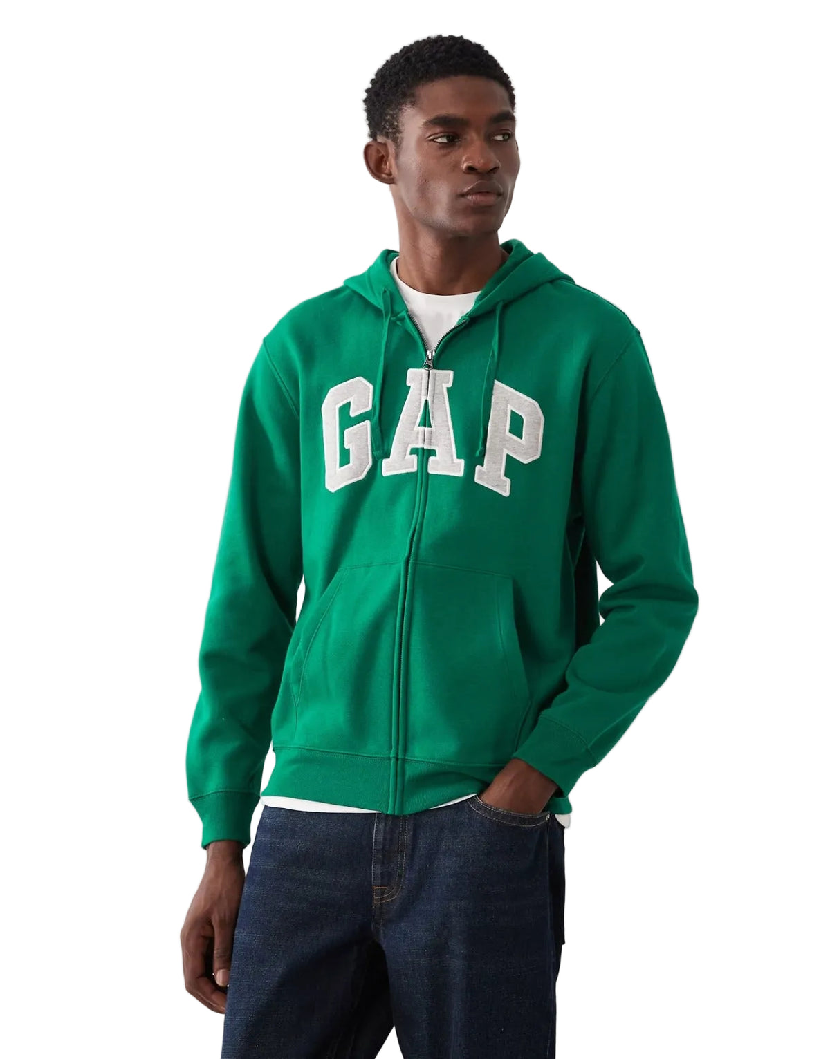 GAP Full Zip-Up Hoodie _ Green