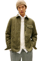 TOMMY HLFIGER Garment-Dyed Lightweight Quilted Men jacket _ Olive