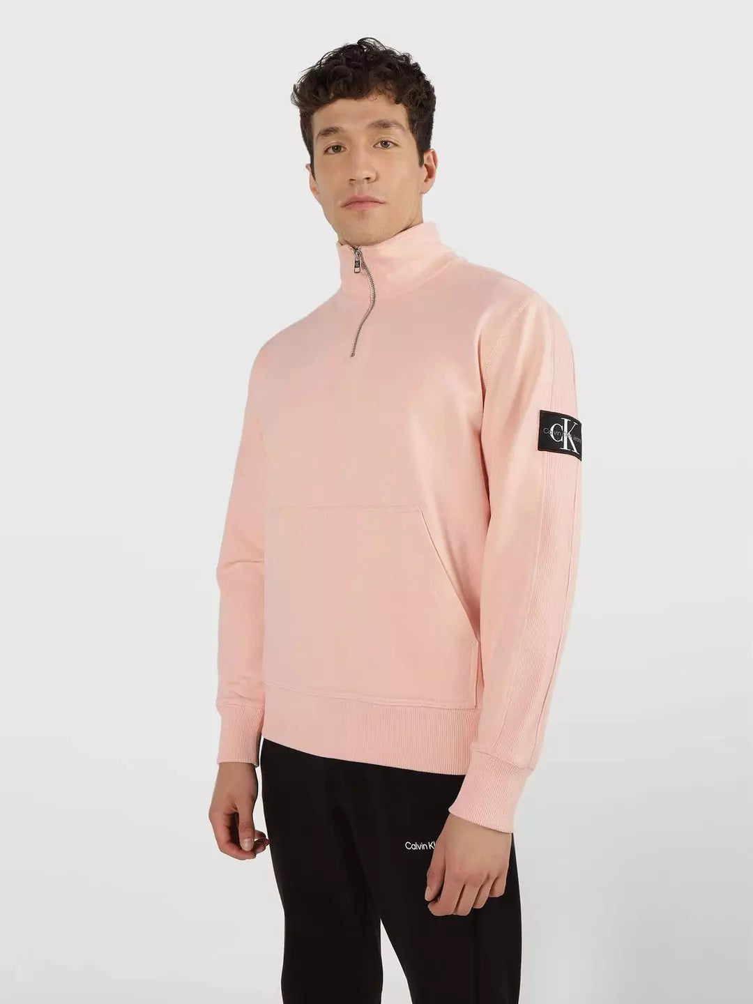 Calvin Klein Hoodie Men Logo Prited _ Rose