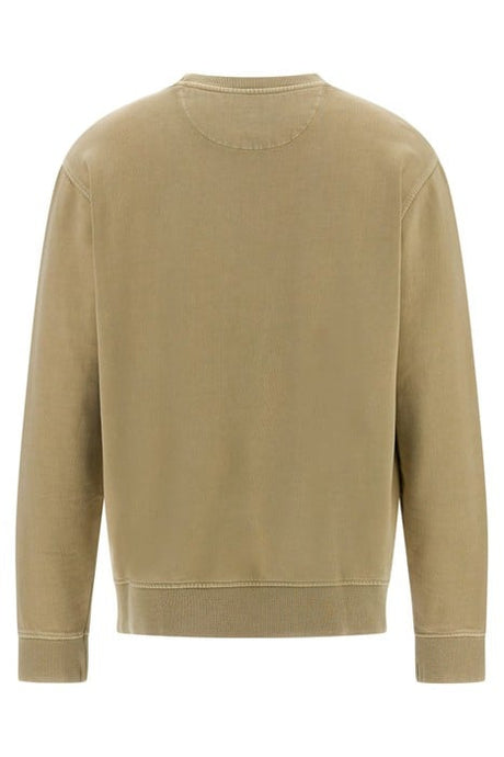 Guess Sweatshirt Logo Printed Men _ Beige