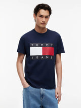 Tommy Jeans Flag Badge Crew Neck  T_shirt Regular Fit