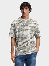 BOSS Camouflage-jacquard T-shirt