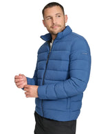 Calvin Klein Men Stretch Zip-Up Parka Jacket – Jeans Color