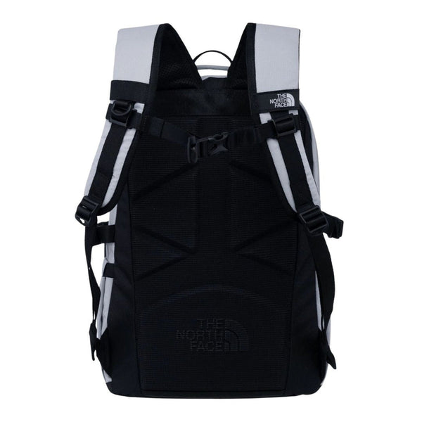 The North Face Dual Grey Silver Backpack with Multi-Compartments