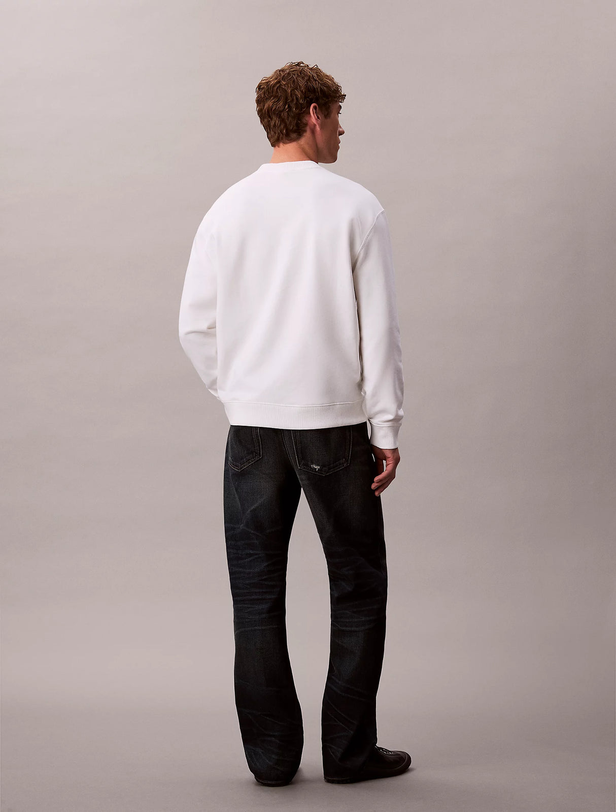 Calvin Klein Sweatshirt Logo Printed Men _ Off white