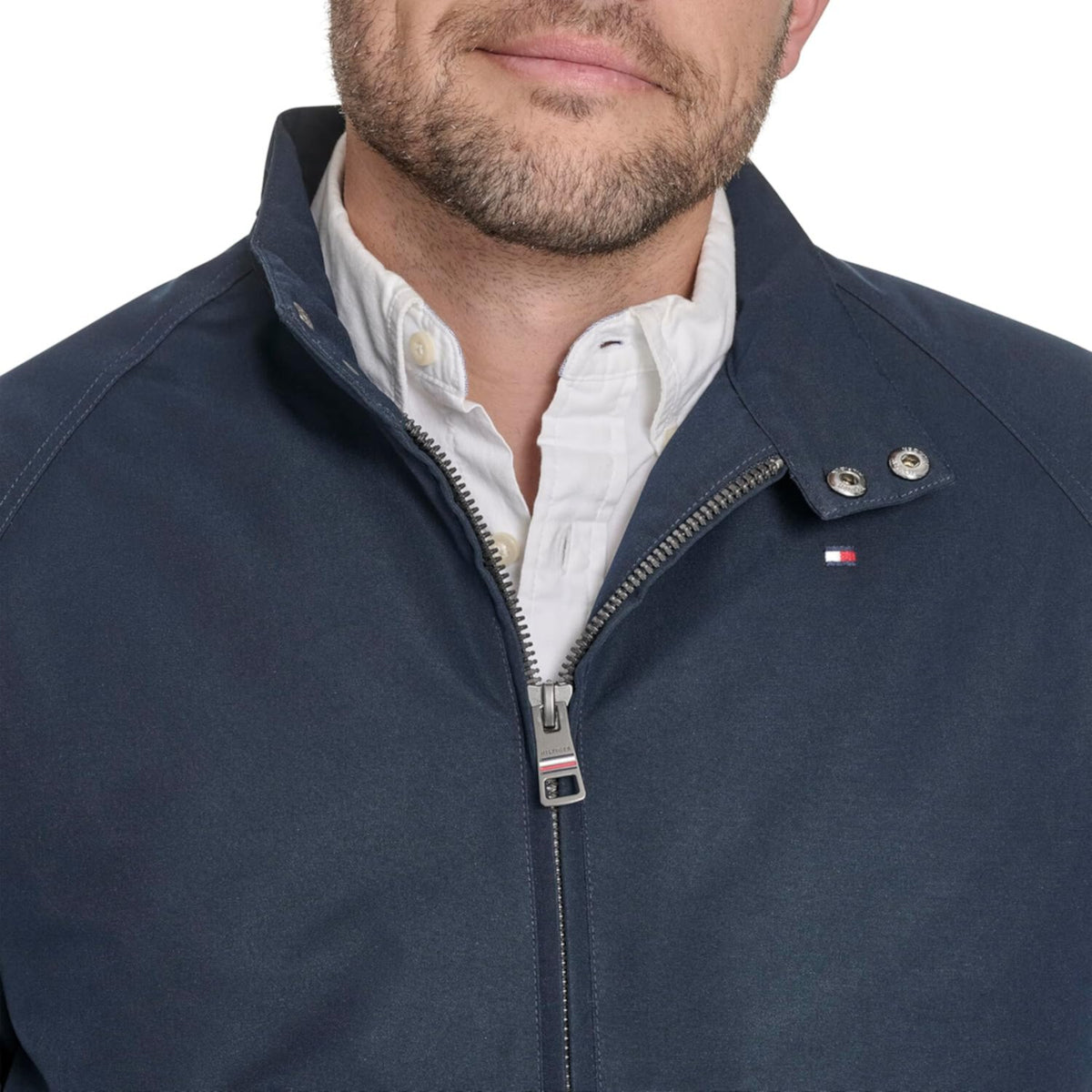Tommy Hilfiger textile bomber  with lightweight Men Jacket Navy