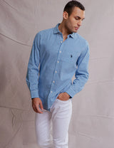 U.S polo GINGHAM POPLIN  shirt
