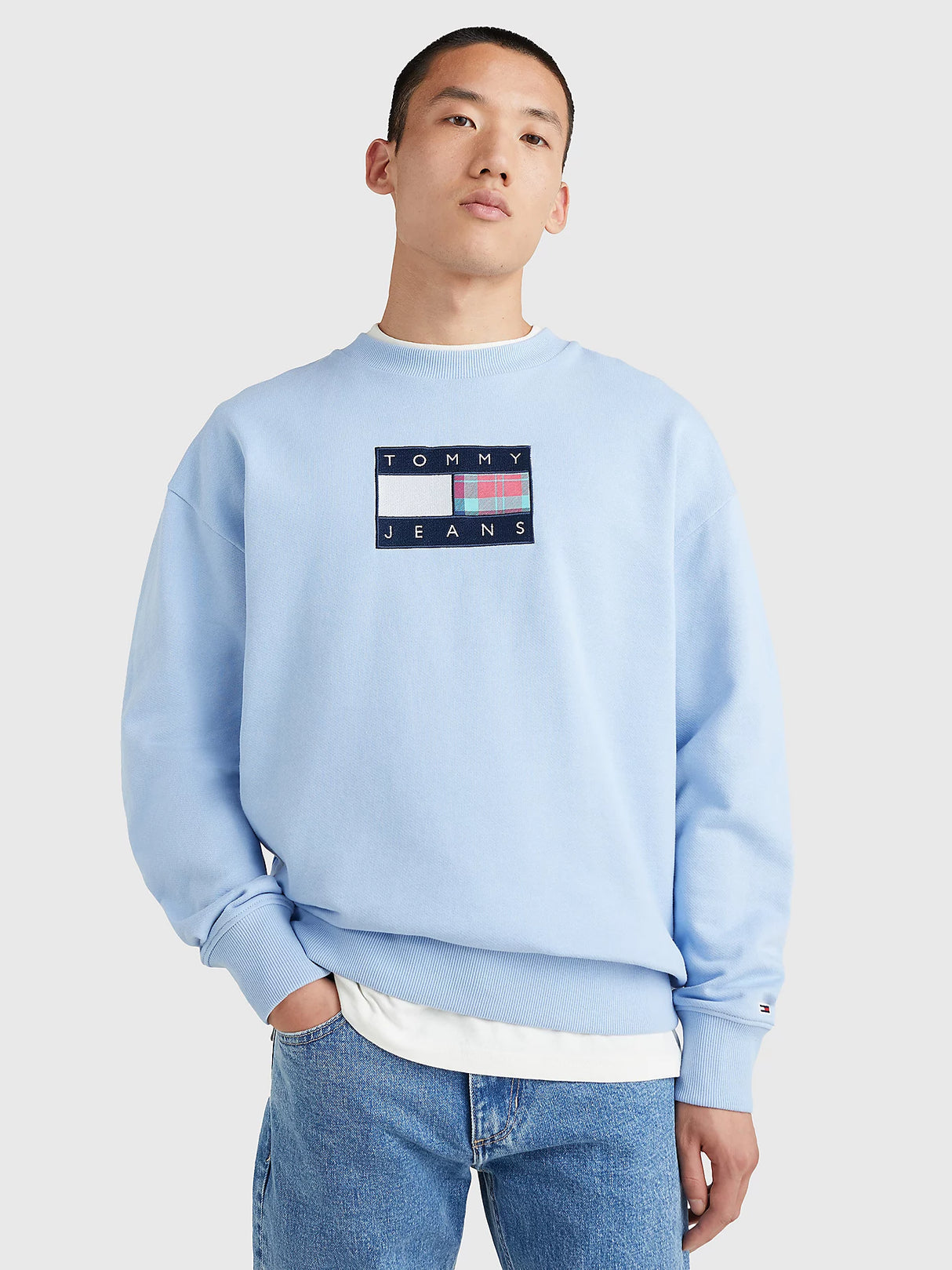 Tommy jeans  Sweatshirt Logo Printed Men _ Babe blue