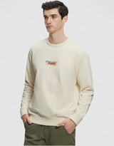 Guess Sweatshirt Logo Printed Men _ Off White