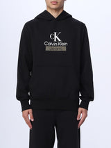 Calvin Klein Hoodie Men Logo Printed _ Black