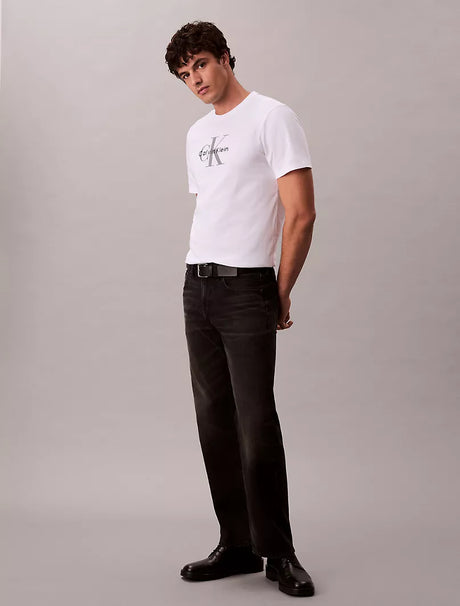 Calvin Klein jeans Monologo Tee regular fit _ White