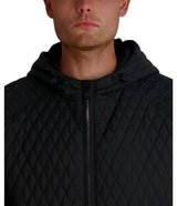 KARL LAGERFELD Quilted Hooded Bomber Men Jacket