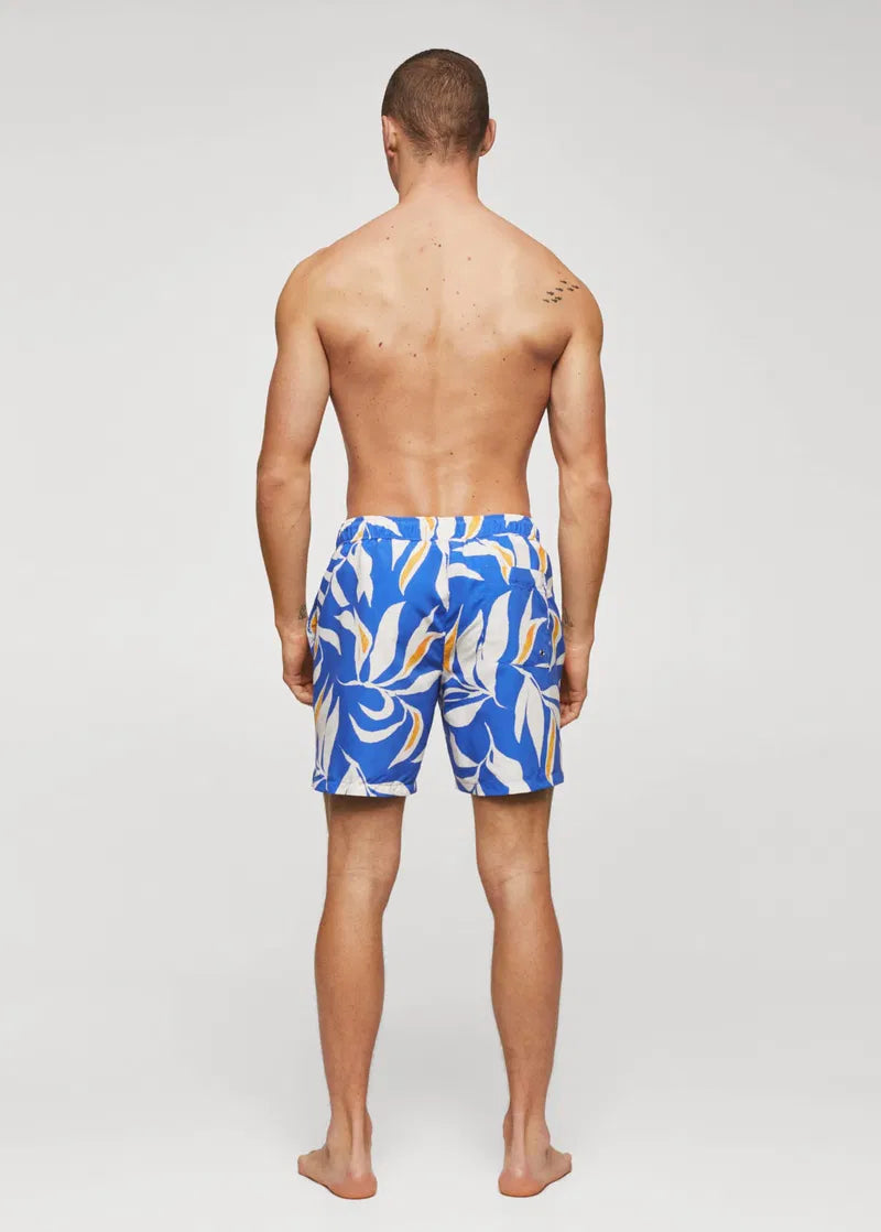 Mng Tropical Print  swim trunk