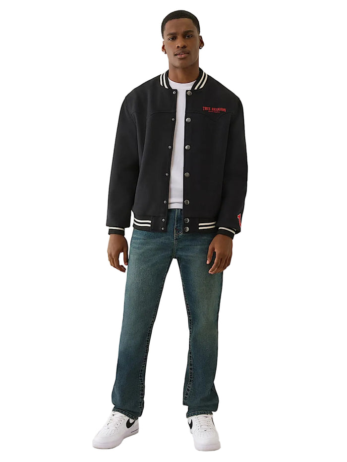 True Religion western wool varsity Men jacket _ Black