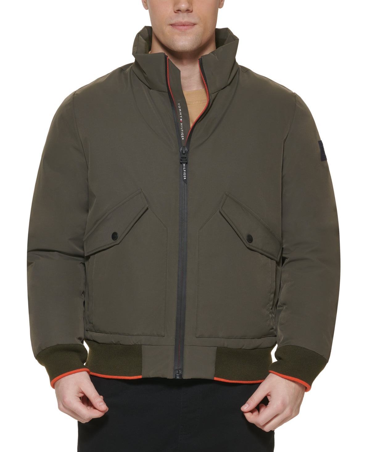 Tommy Hilfiger Men bomber Jacket Olive