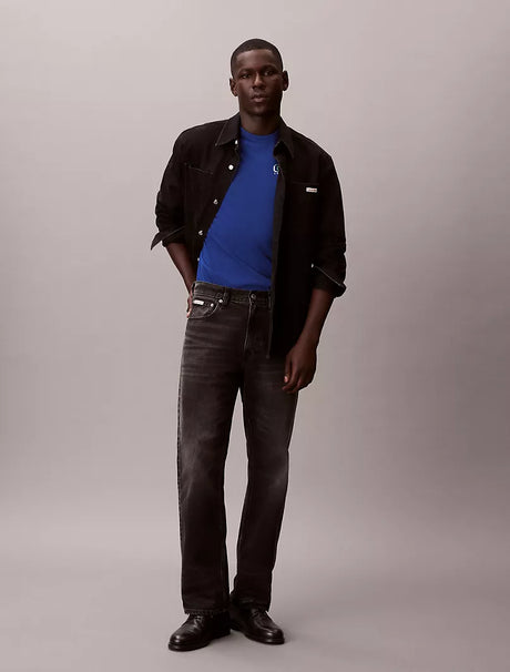 Metallic Monogram Logo Relaxed T-Shirt  Calvin Klein jeans