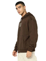 GAP Men’s Logo Drop-Shoulder Hooded Neck Hoodie – Brown