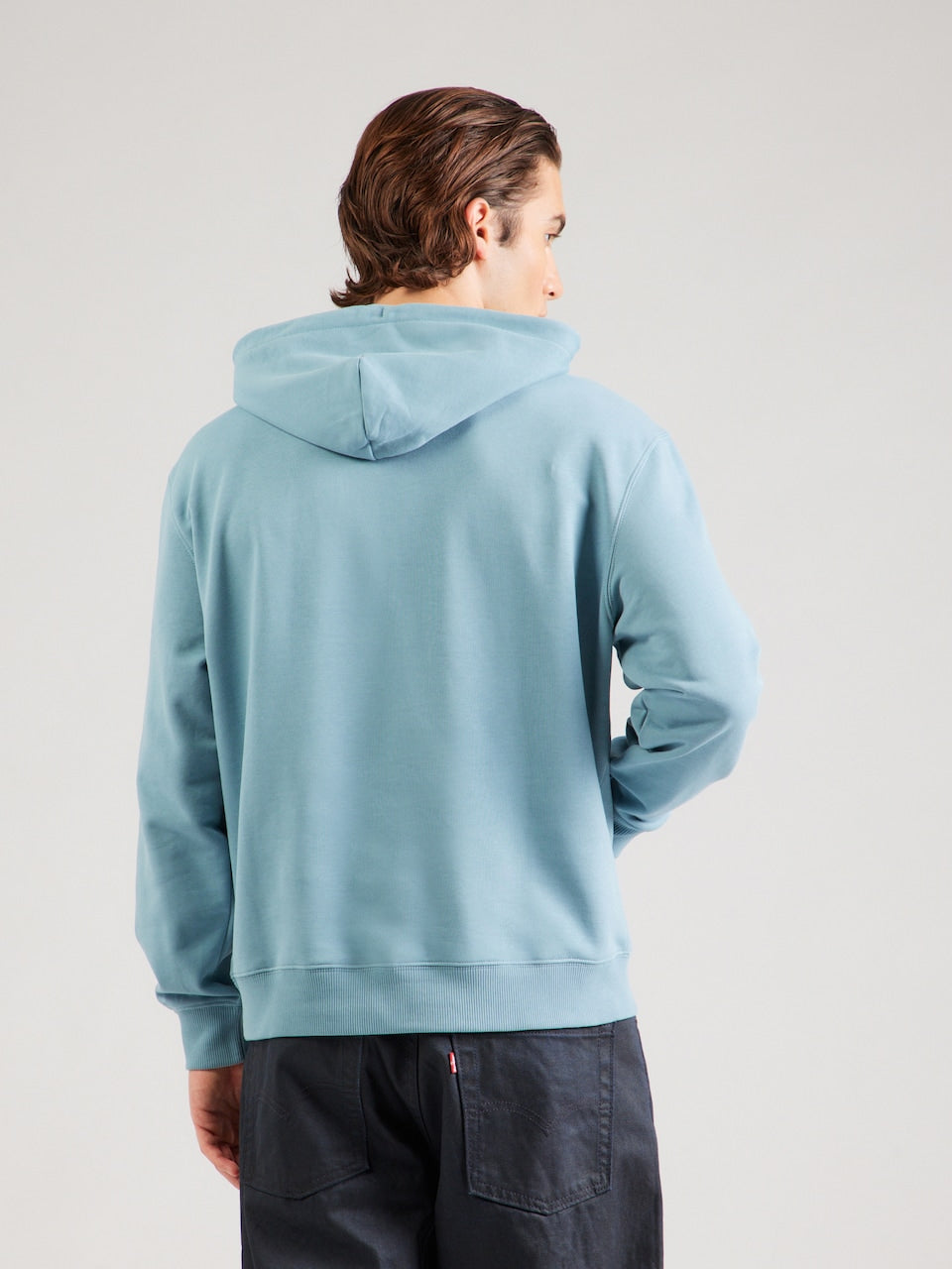 Calvin Klein Hoodie Men Logo Printed _ Turquoise