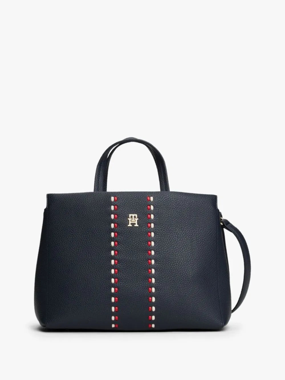 Tommy Hilfiger Signature Tape Satchel Women Bag