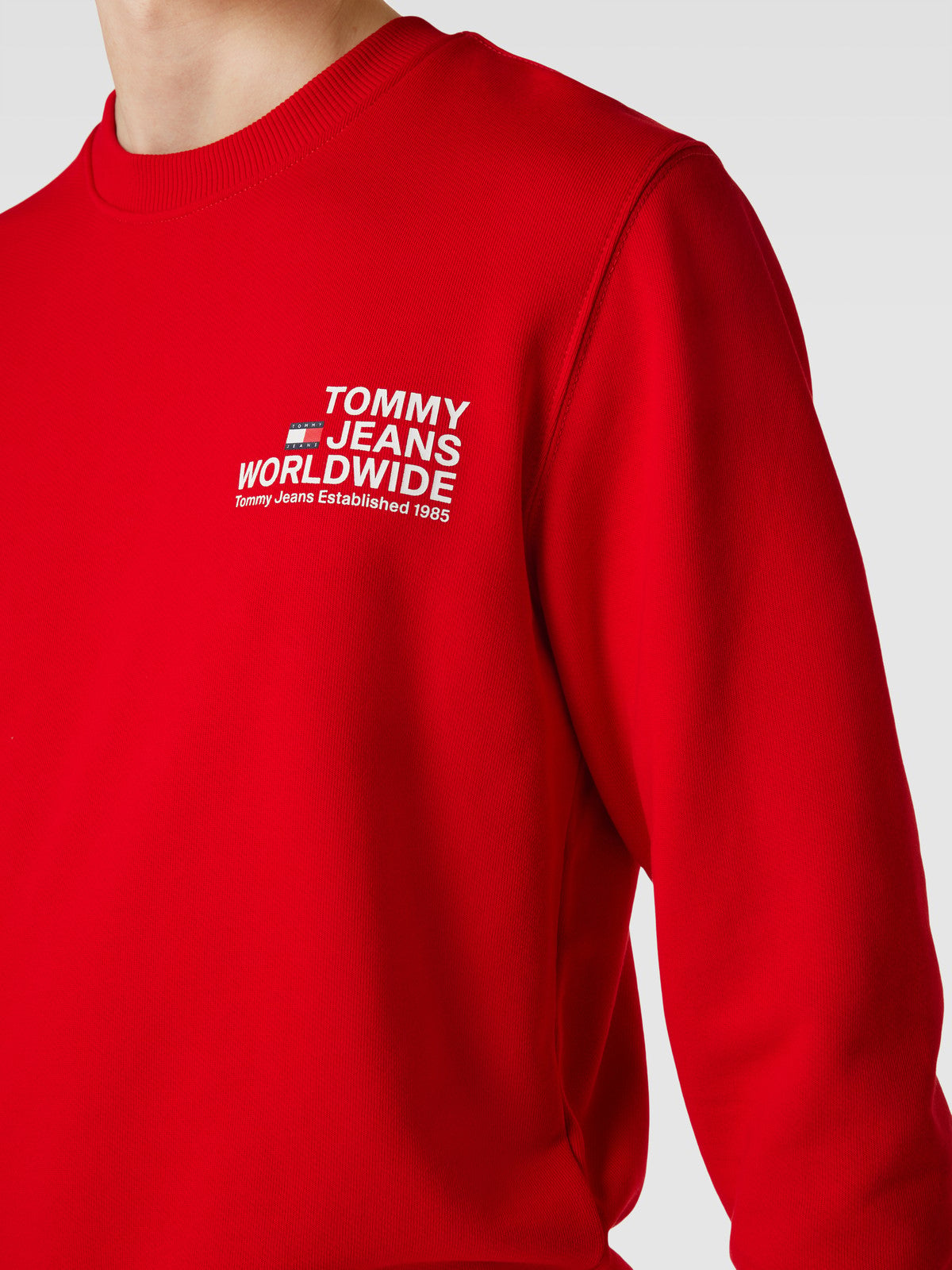 Tommy jeans  Sweatshirt Logo Printed Men _ Red