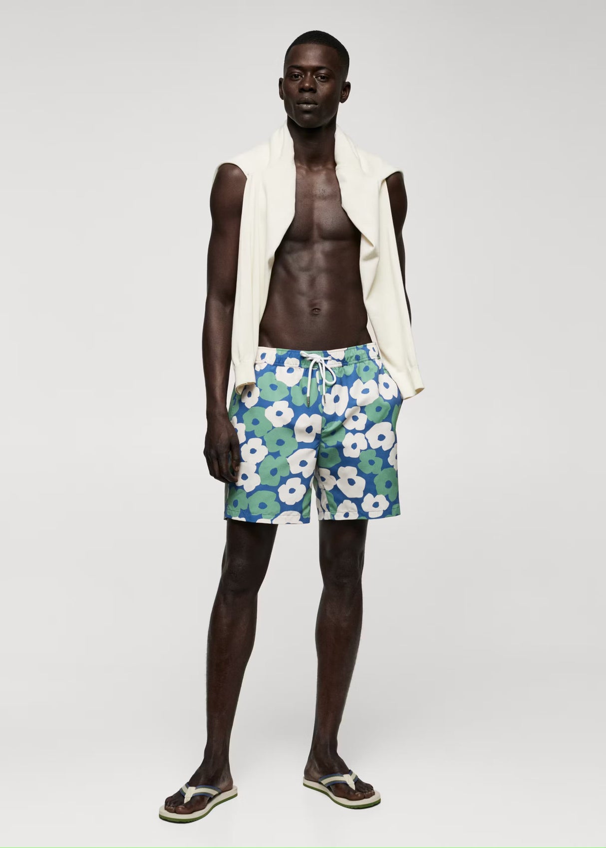 MNG flower Swim Trunk