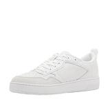 Calvin Klein Jeans Debossed-Logo Leather Trainers _ White