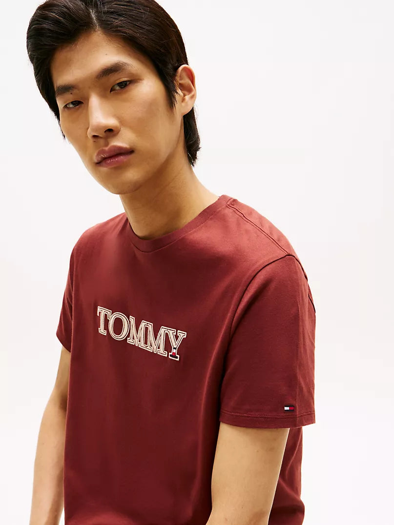 Tommy Graphic Logo T-Shirt  regular fit _ Burgundy