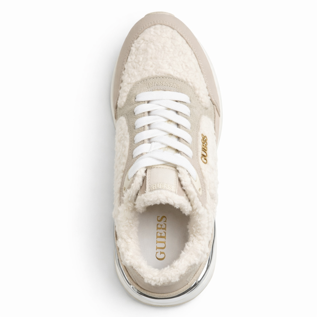 Shoes Guess women's sneakers Moxea17 beige