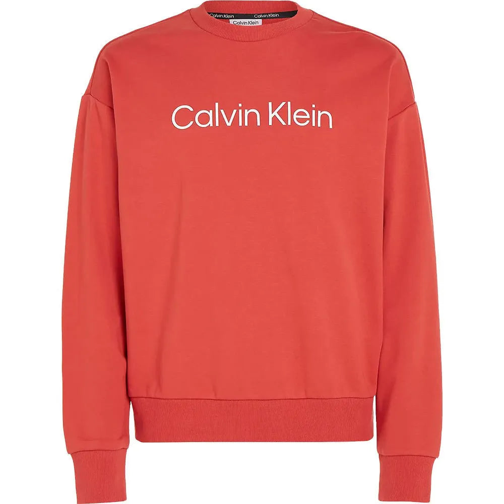 Calvin Klein Sweatshirt Logo Printed Men _ Orange