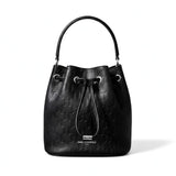 Karl Lagerfeld Paris Monogram Bucket Bag  Women – Black
