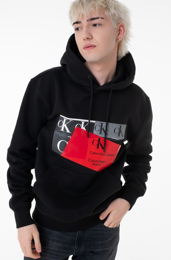 Calvin Klein Hoodie Men Logo Prited _ Black