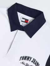 Tommy jeans White Logo Oversized Fit polo