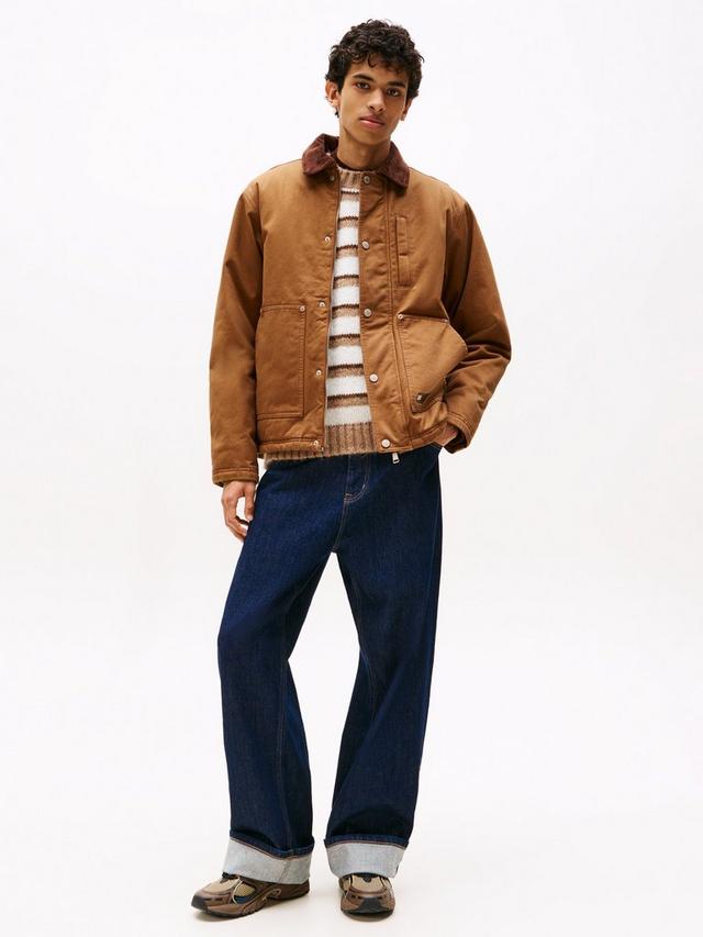 Tommy Jeans Men’s Utility Canvas Jacket – Brown