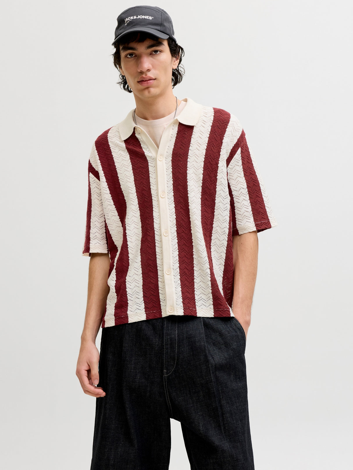 MNG Structured Knitted shirt polo