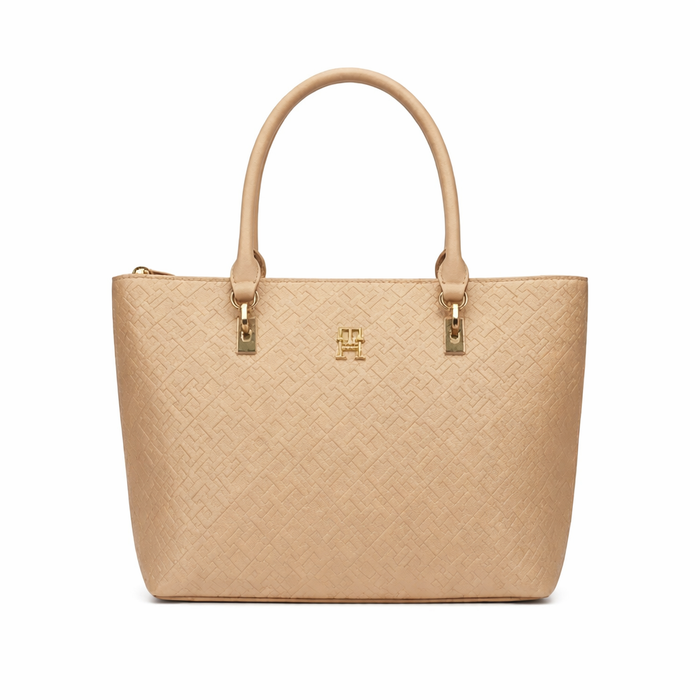 Tommy Hilfiger Iconic TH Monogram Embossed Tote Women Bag