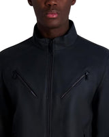 KARL LAGERFELD Faux Leather Pebble Men Jacket