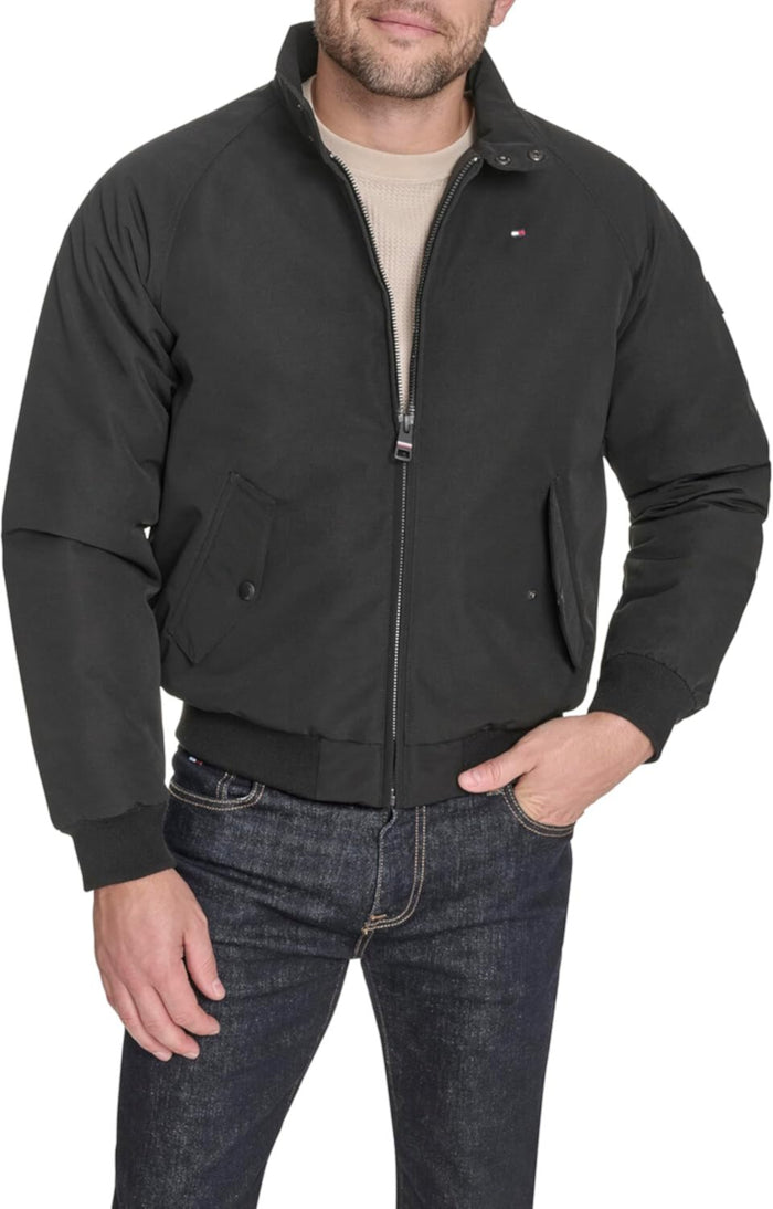 Tommy Hilfiger  textile bomber  with lightweight Men Jacket_ Black