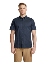 TOMMY HILFIGER Shirt Short Sleeve _ Micro Print