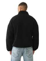 True Religion sherpa logo Men jacket _ Black