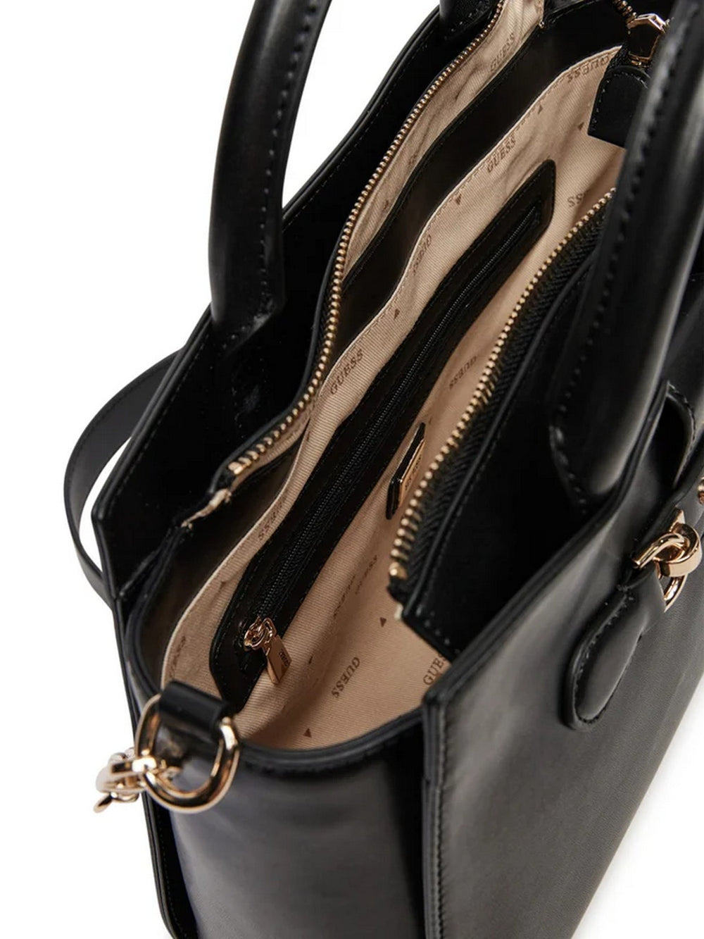 Guess Signature Lock Detail Satchel