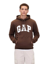 GAP Men’s Relaxed Logo Hoodie – Brown