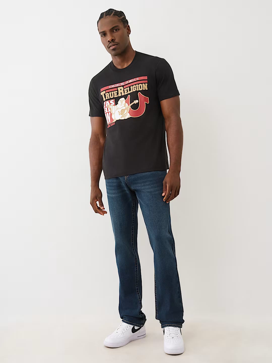True Religion graphic tee regular fit _ Black