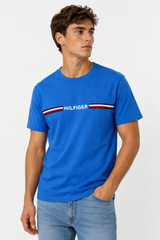 Tommy Hilfiger logo and stripe T_shirt Regular Fit